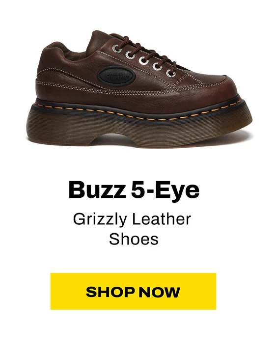 Buzz 5-Eye Grizzly Leather Shoes