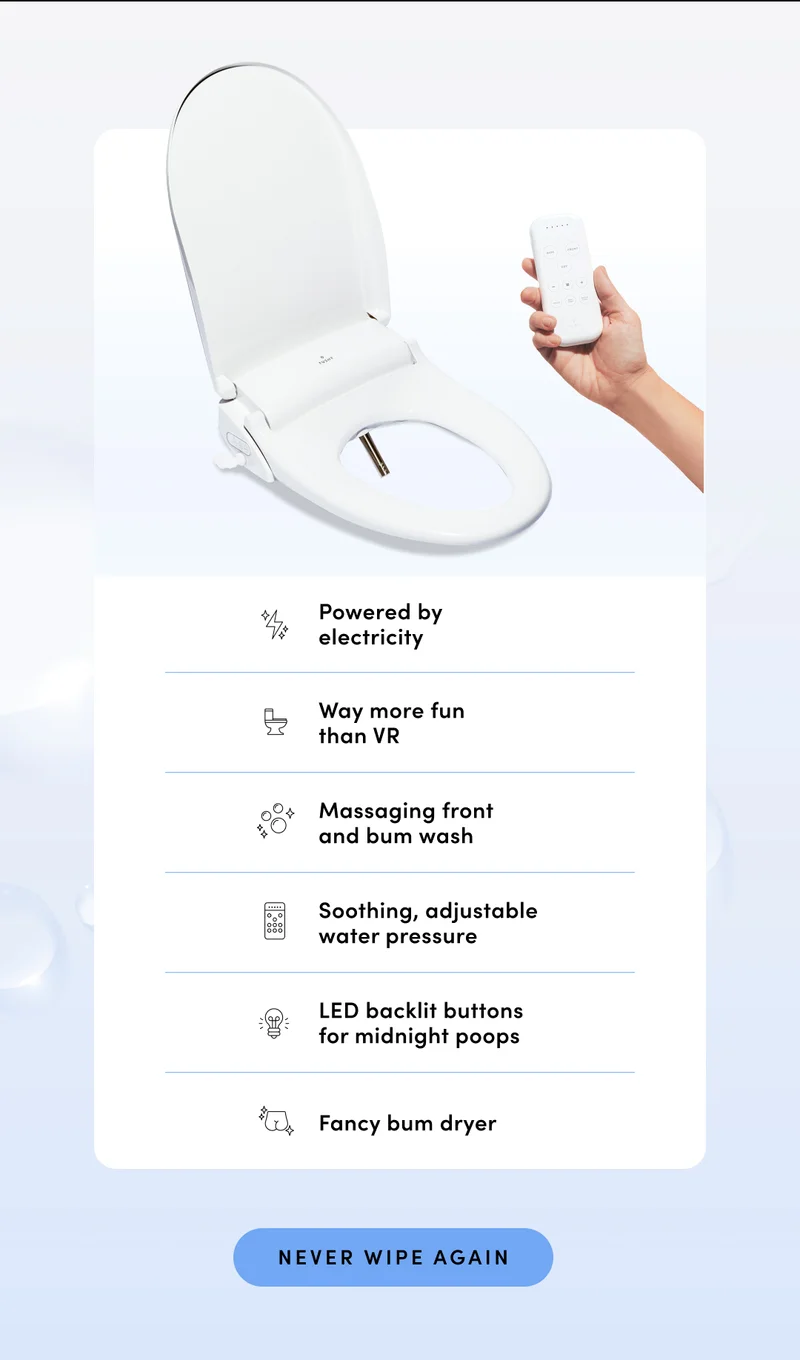 NEVER WIPE AGAIN