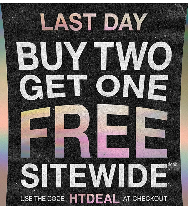 Last Day Buy Two Get One Free Sitewide. Use The Code discount code At Checkout.