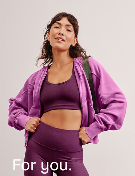 Spacedye Simplicity Long Line Bra 2.0 in Aubergine-Beet