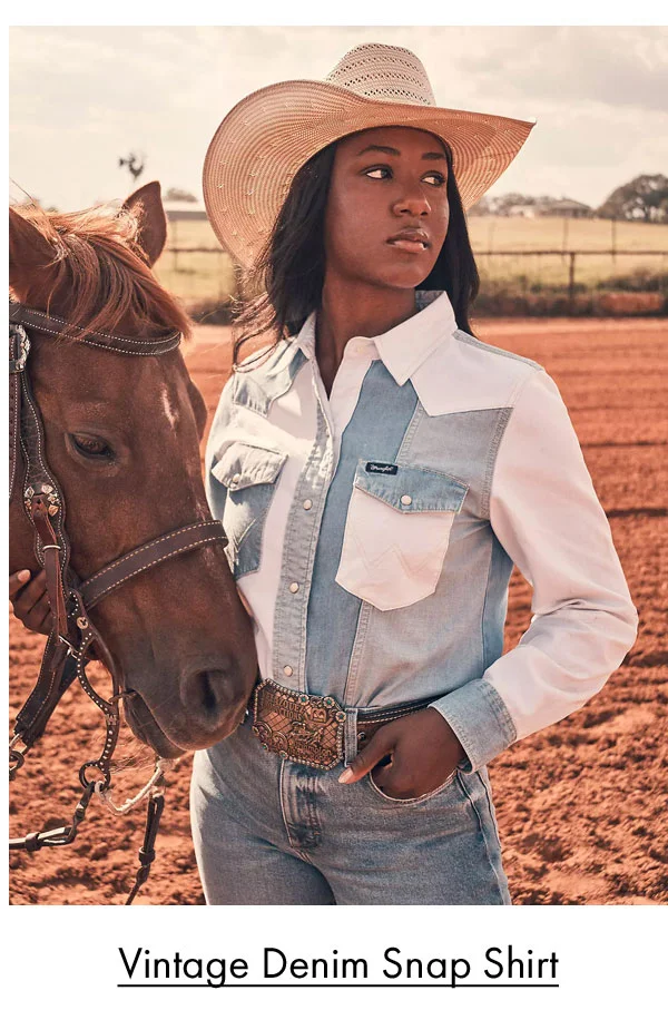 Vintage Denim Snap Shirt