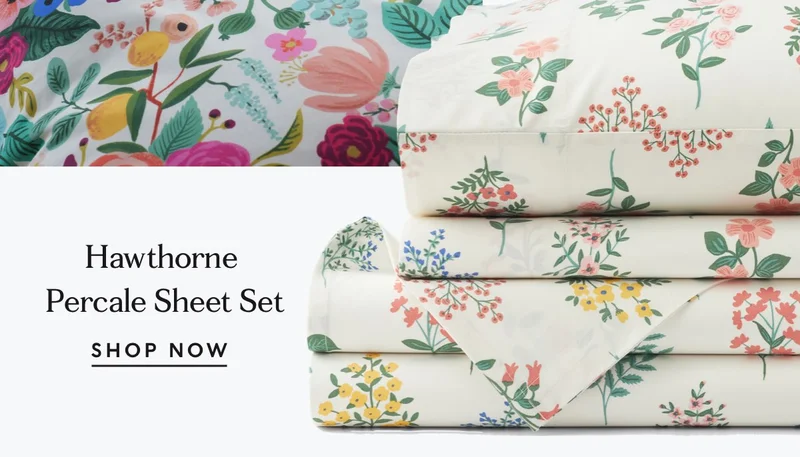 Shop Hawthorne Percale Sheet Set