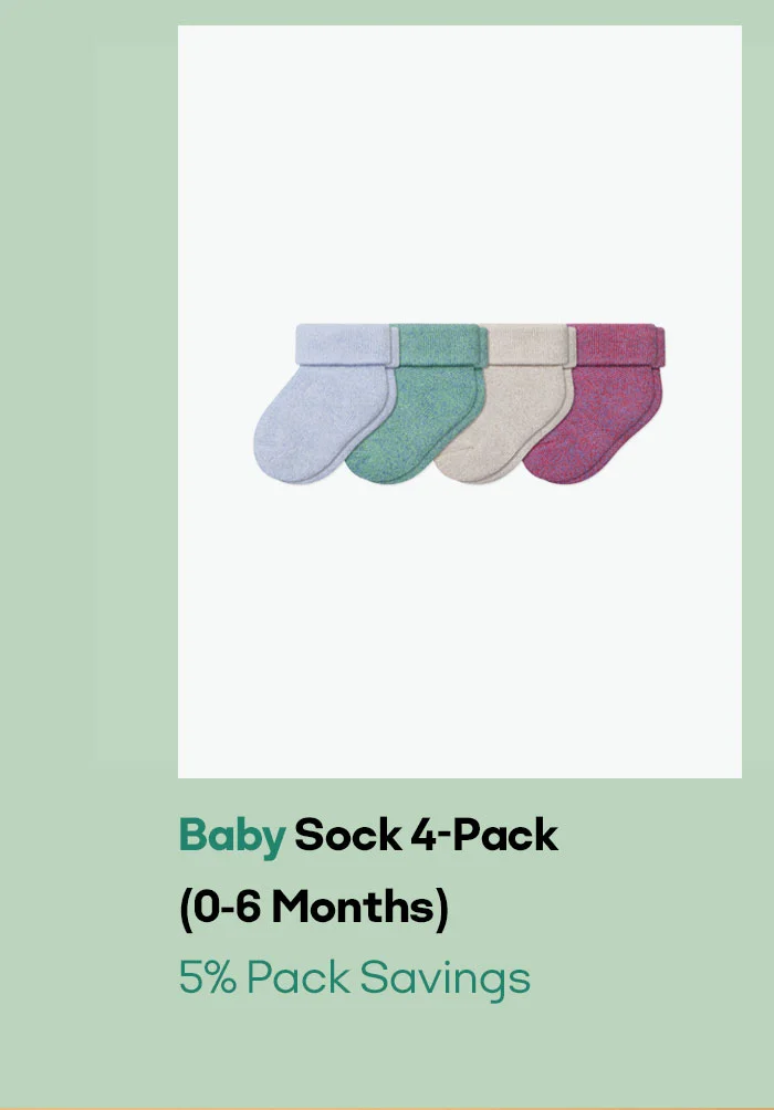 Baby Sock 4-Pack (0-6 Months) 5% Pack Savings