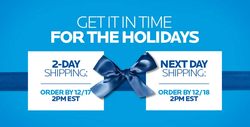 Get your gift in time for the holidays
