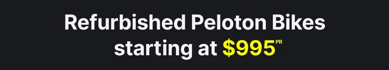 Refurbished Peloton Bikes starting at $995