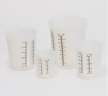 KOCHBLUME 4-Piece Nestable Silicone Measuring Cups