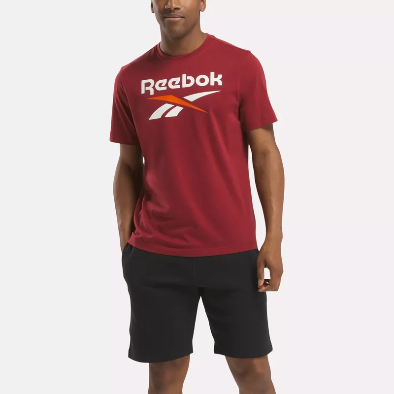 Image of Men's Reebok Identity Big Stacked Logo T-Shirt