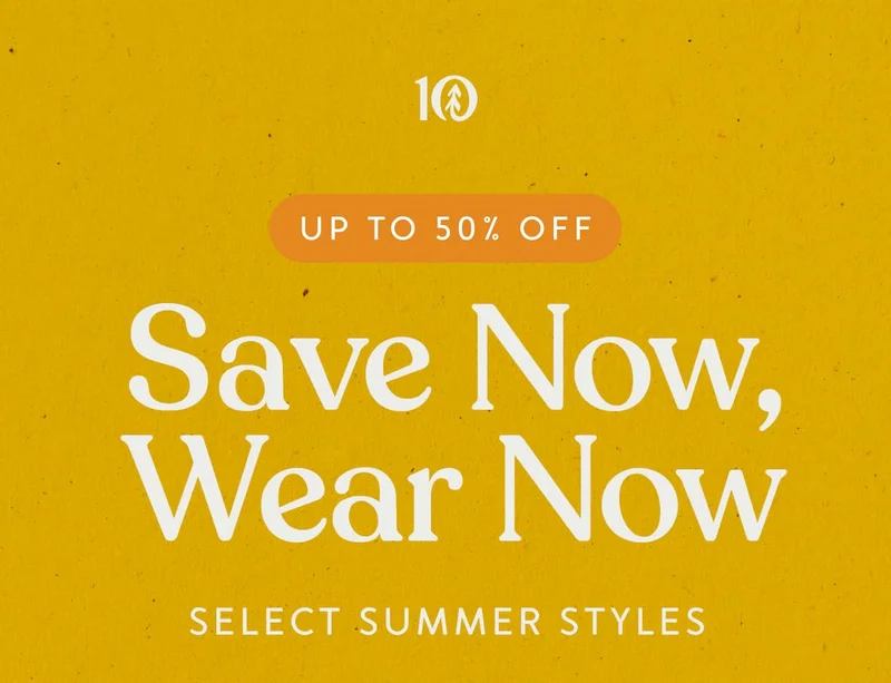 Up to 50% Off - Save Now, Wear Now