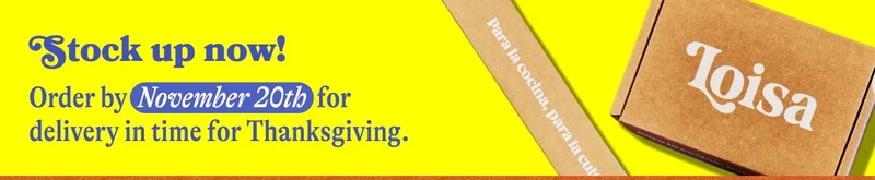Stock up now! Order by November 20th for delivery in time for Thanksgiving.