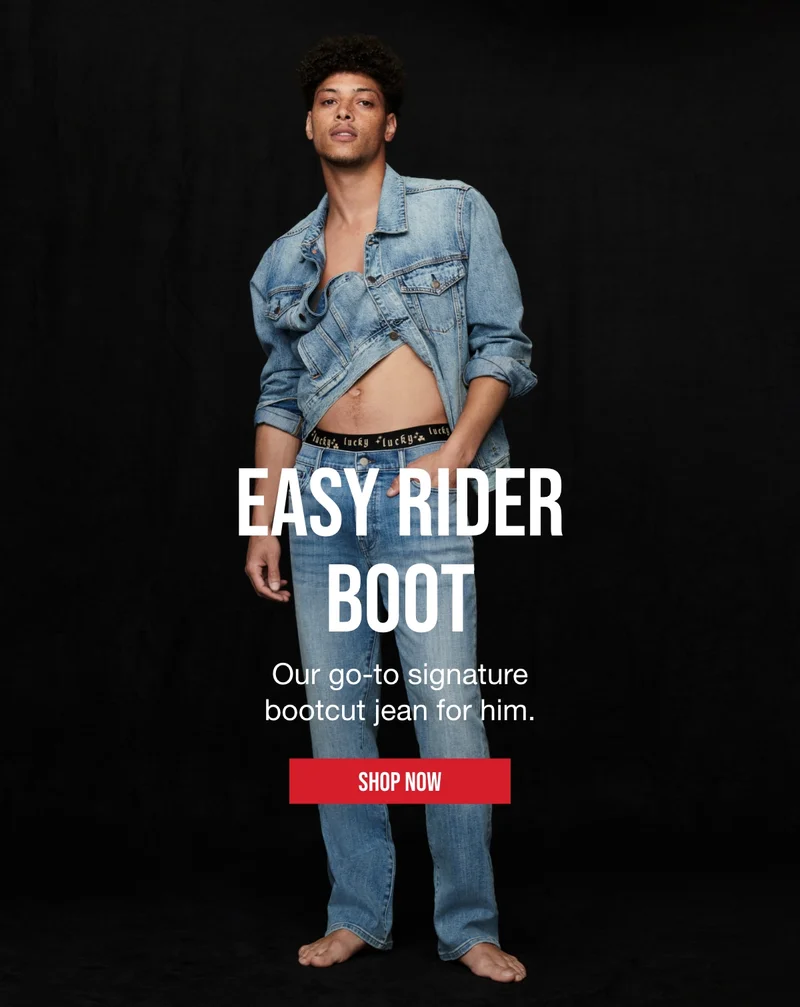 EASY RIDER BOOT | Our go-to signature | bootcut  jean for him. | SHOP NOW