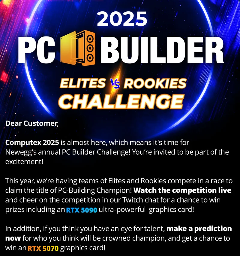 2025 Computex PC Builder - Elites VS Rookies Challenge
