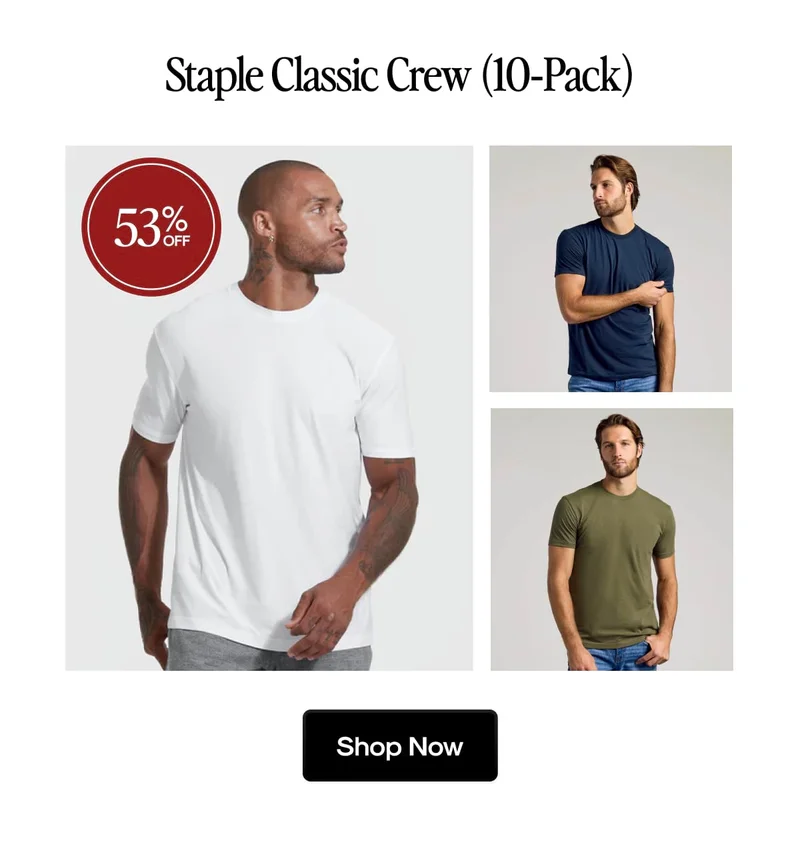 Classic Crew Neck (10‑Pack)