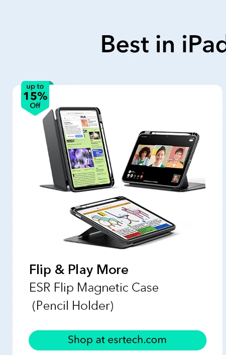ESR Flip Magnetic Case (Pencil Holder)