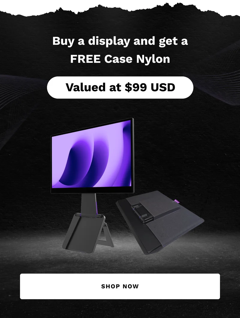 Buy a display and get a FREE Case Nylon