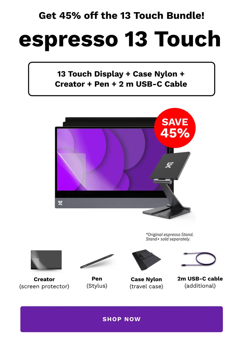 Get 45% off the 13 Touch Bundle!