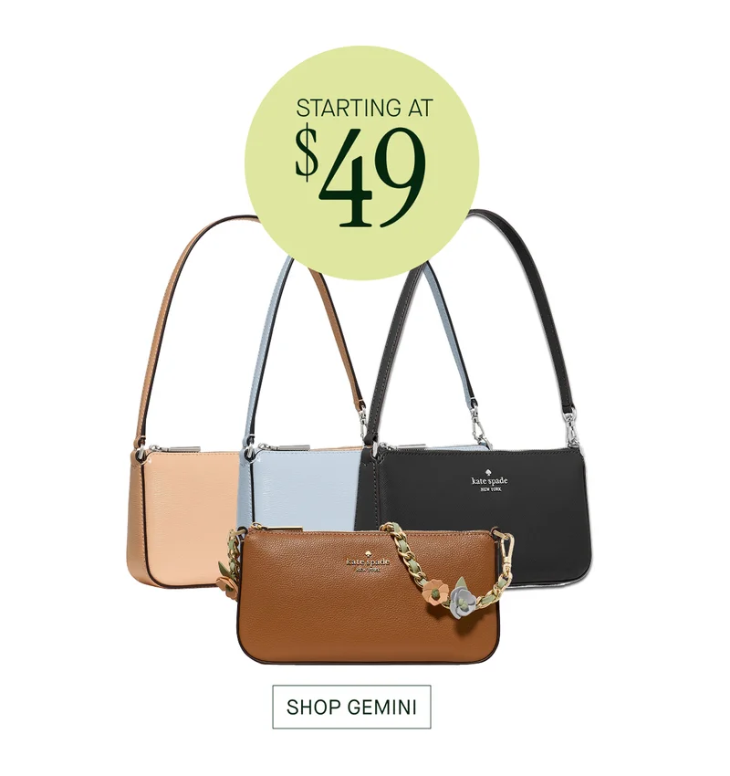 STARTING AT  $49  SHOP GEMINI
