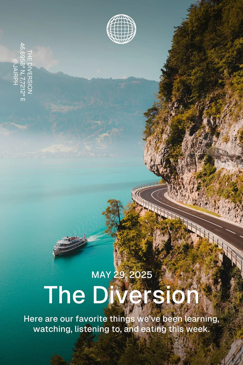 Western Rise: May 29, 2025 - The Diversion - Here are our favorite things we’ve been learning, watching, listening to, and eating this week.Western Rise: July 11, 2024 - The Diversion - Here are our favorite things we’ve been learning, watching, listening to, and eating this week.