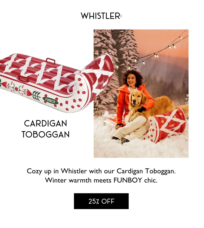 Whistler: Cardigan Toboggan - Cozy up in Whistler with our Cardigan Toboggan. Winter warmth meets FUNBOY chic. - 25% OFF