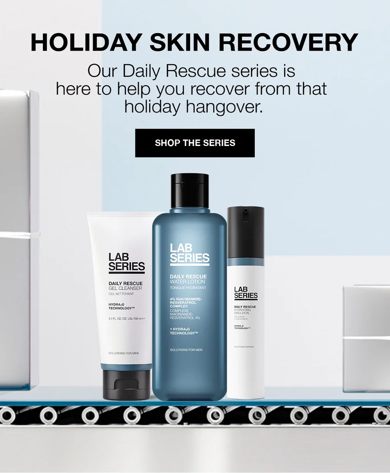 HOLIDAY SKIN RECOVERY | Our Daily Rescue series is here to help you recover from that holiday hangover. | SHOP THE SERIES