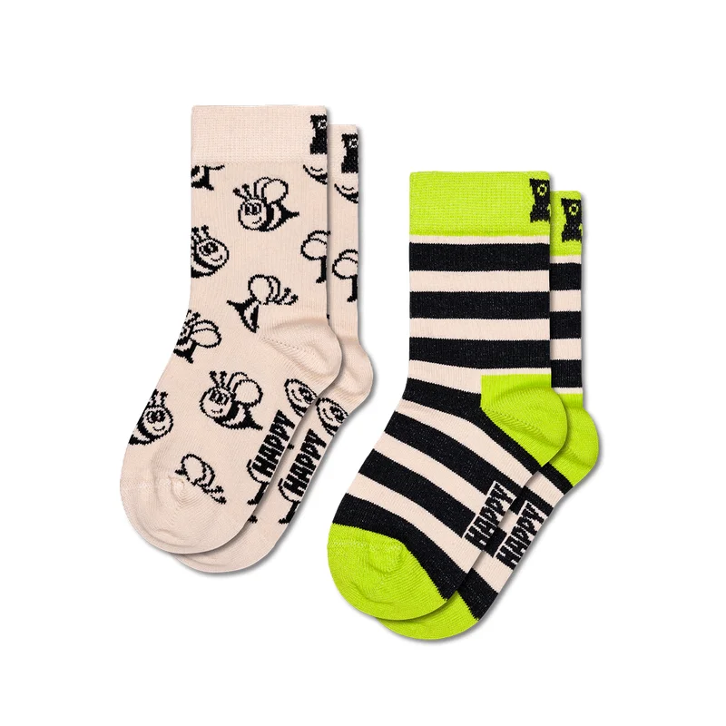 Kids 2-Pack Bee Socks