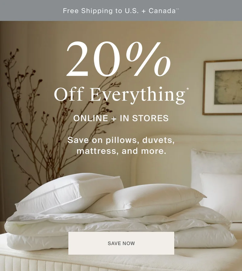 20% Off Everything | Shop Bedding Inserts