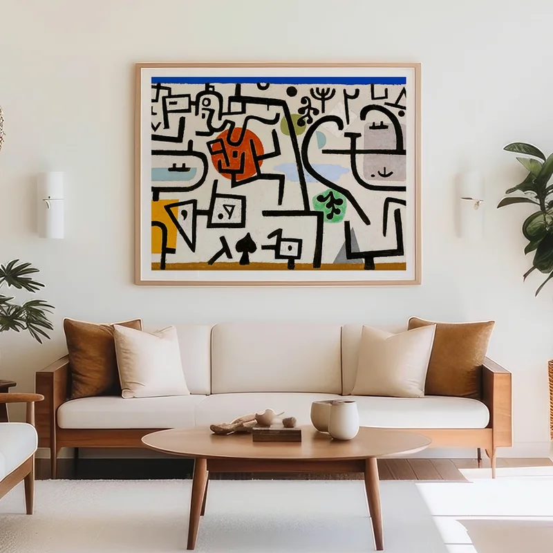Image of A Rich Harbour, Paul Klee Abstract Living Room Hallway Art Print