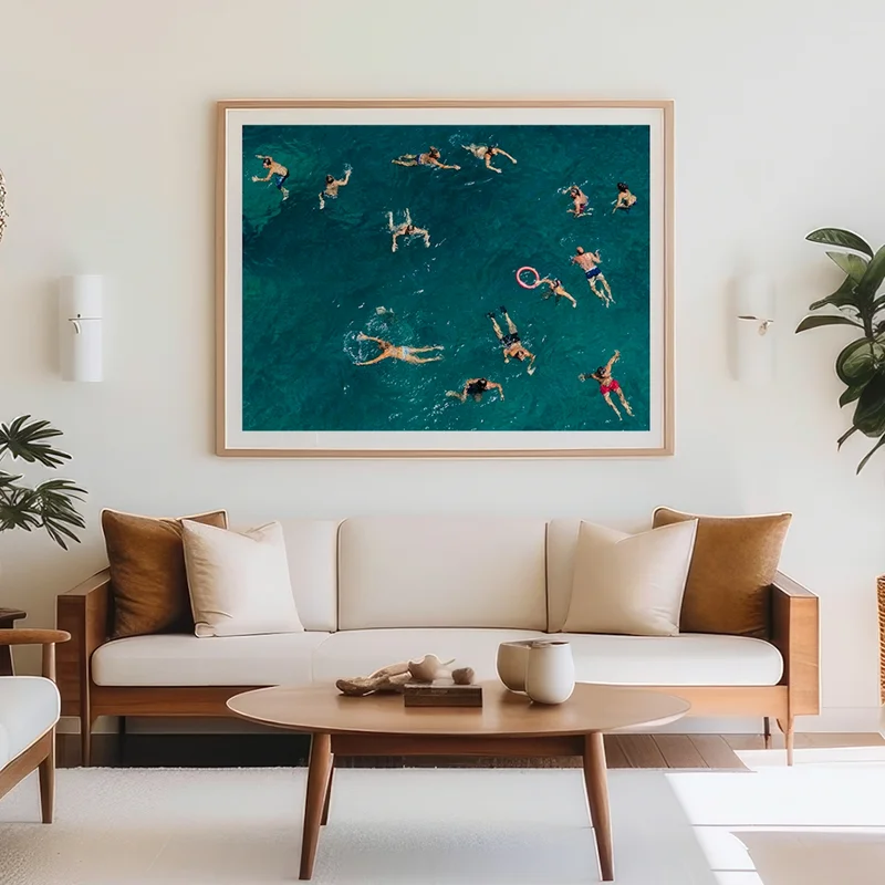 Image of Blue Water Swim Art Print
