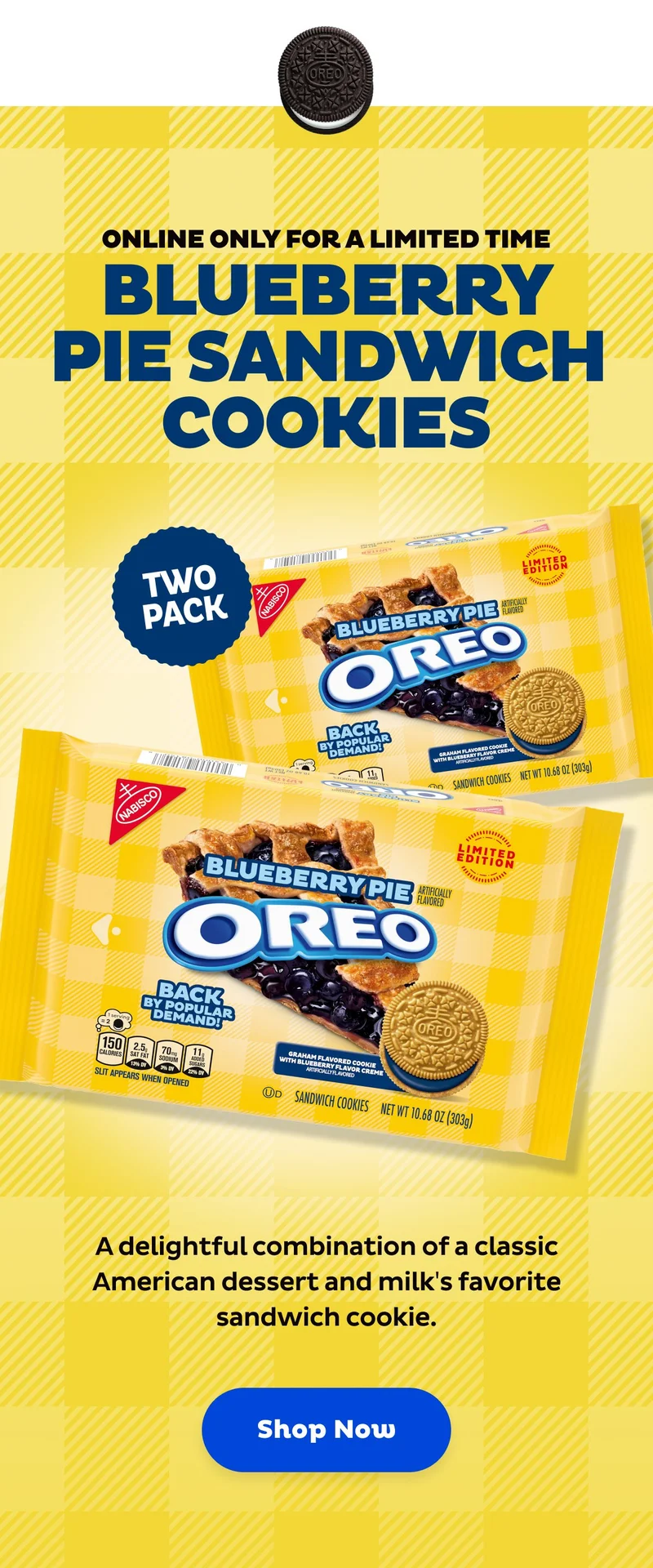 Shop Now: Blueberry Pie Sandwich Cookies
