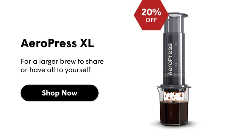 AeroPress XL For a larger brew to share or have all to yourself. [SHOP NOW]
