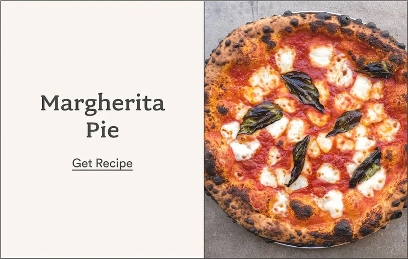 Margherita Pie. Get Recipe.