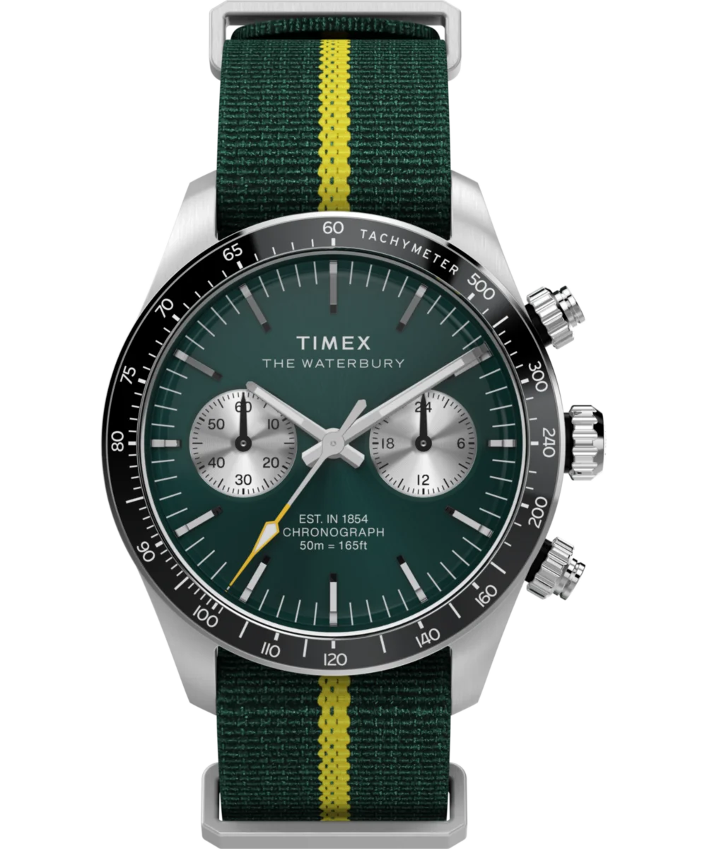 Image of Waterbury Heritage Chronograph 39mm Fabric Strap Watch