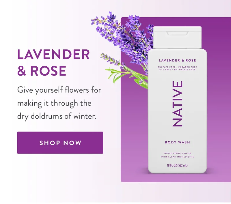 Lavender & Rose | Give yourself flowers for making it through the dry doldrums of winter. | SHOP NOW
