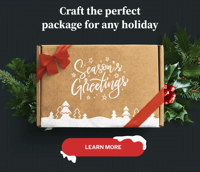 Craft the perfect package for any holiday Craft the perfect package for any holiday