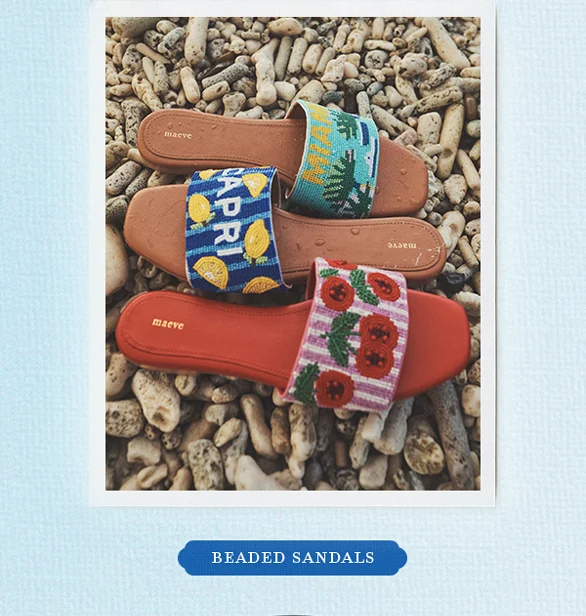 Beaded sandals