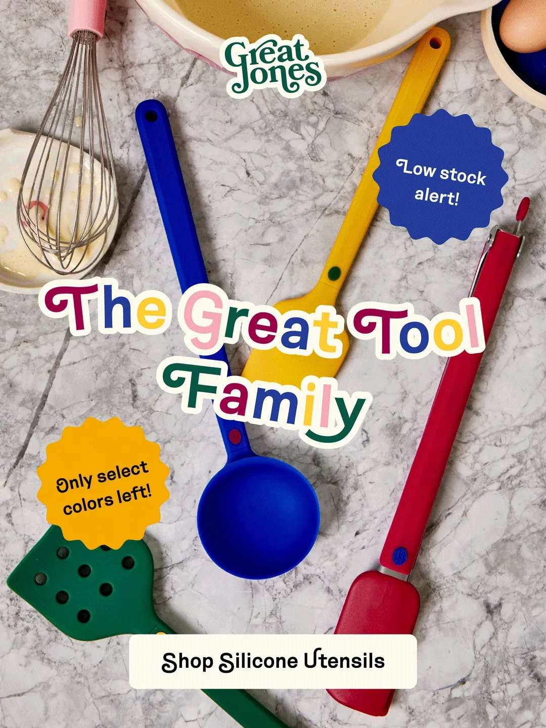 Great Jones: Shop our essential and colorful silicone utensils. Only select colors left!