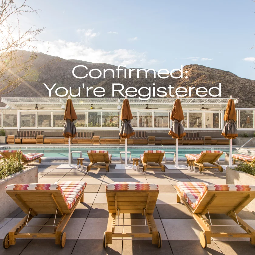 Confirmed: You're Registered