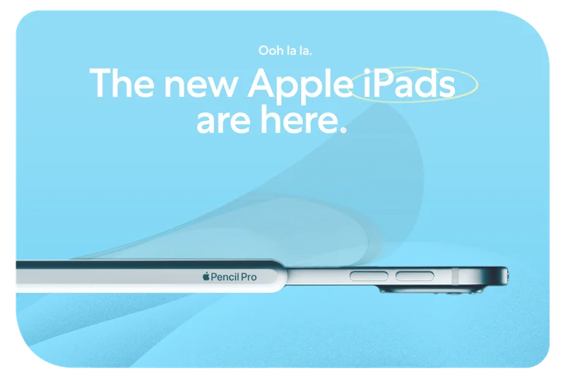 The new Apple iPads are here.