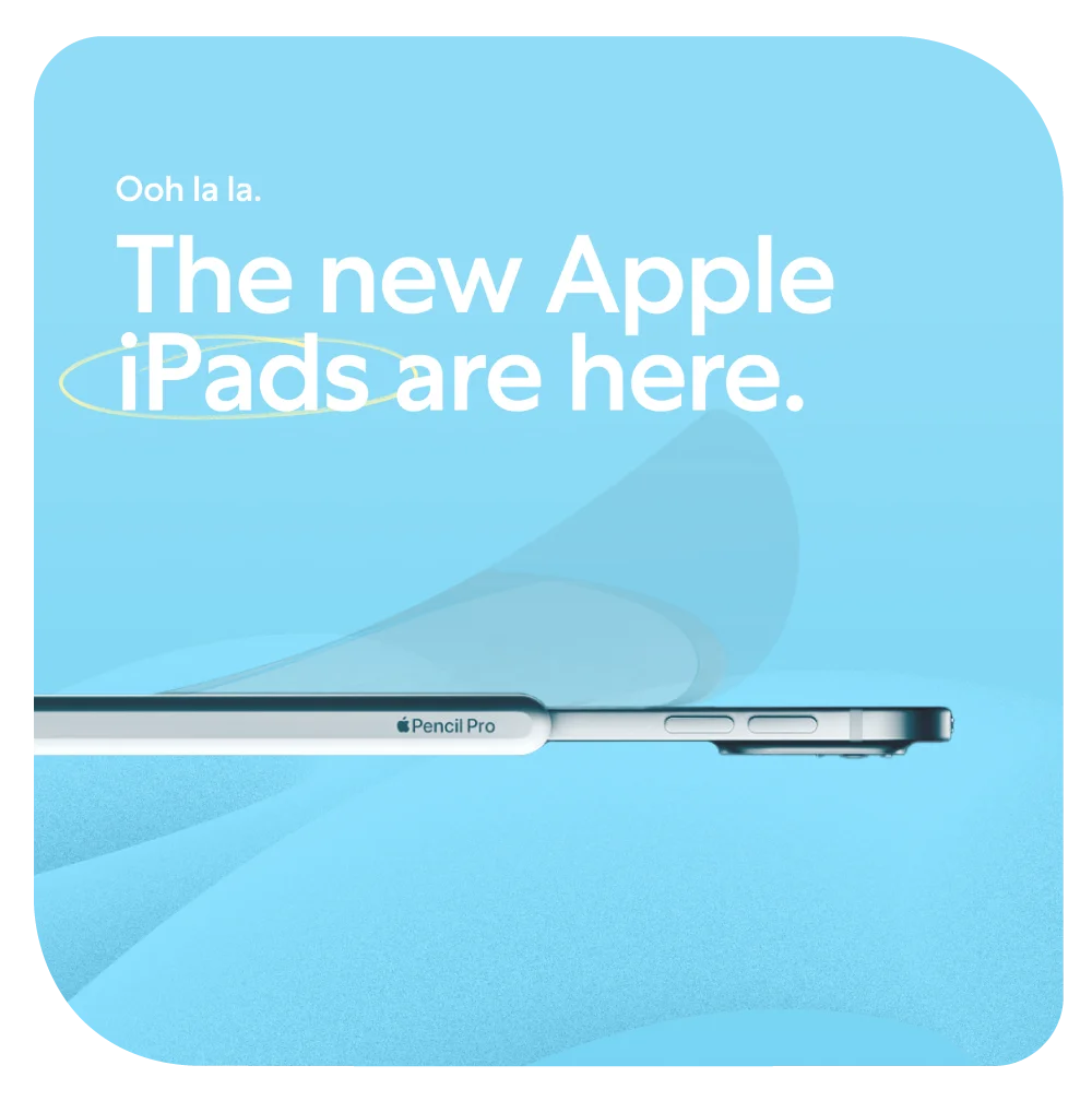 The new Apple iPads are here.