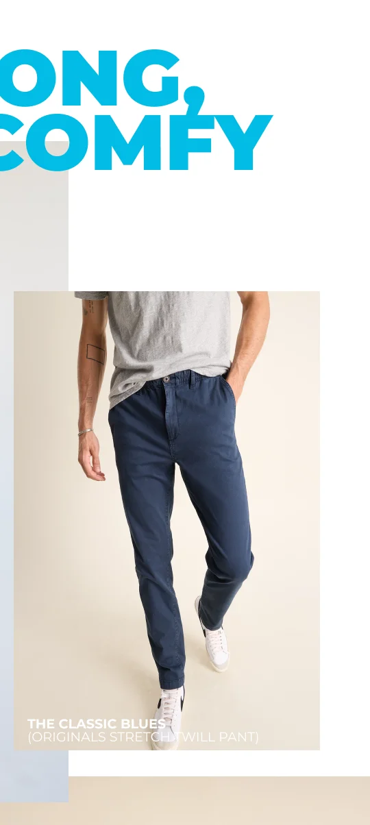 Originals Stretch Twill Pant: The Classic Blues