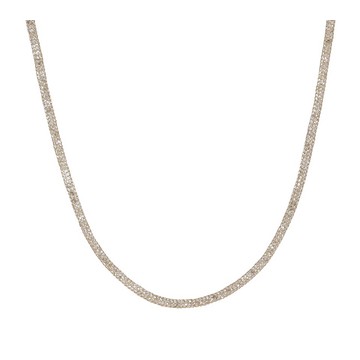 Diamonique 18" Mesh Chain Necklace, 10K Gold