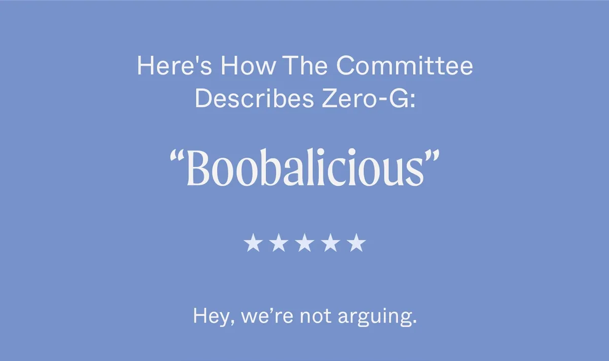 Here's How The Committee Describes Zero-G: