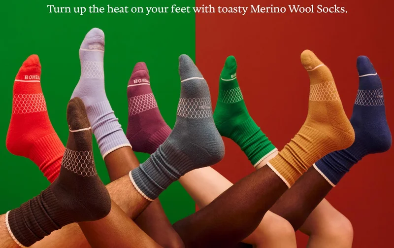 Turn up the heat on your feet with toasty Merino Wool Socks.