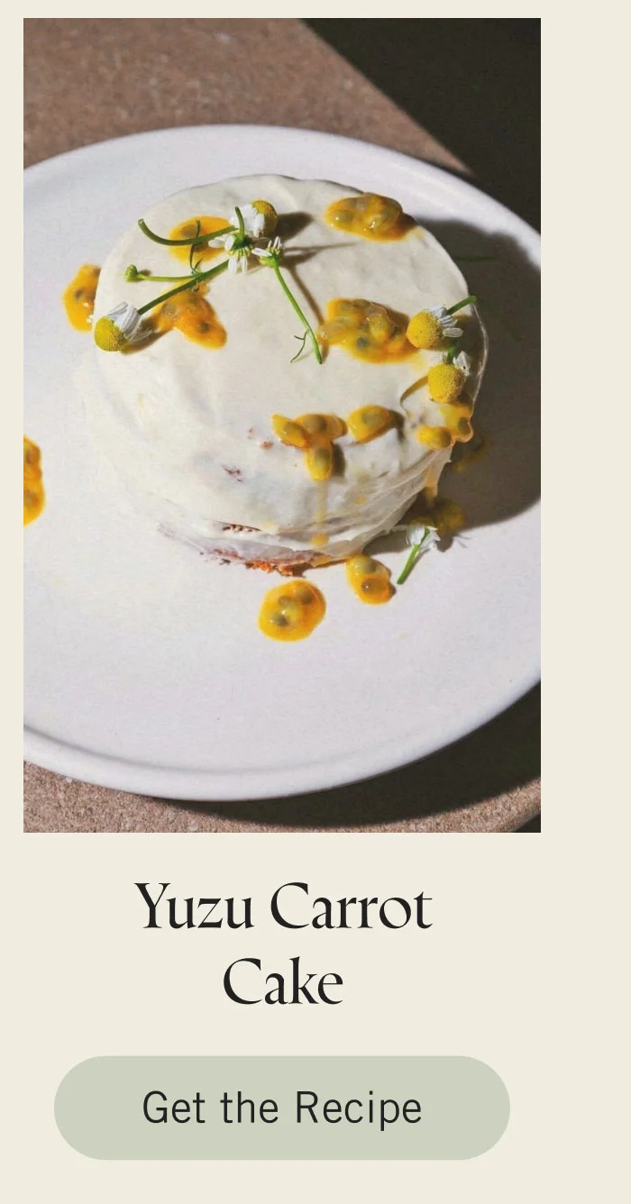 Yuzu Carrot Cake. Get the Recipe.