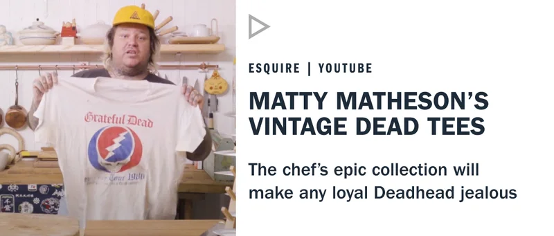 matty matheson Grateful Dead tee collection