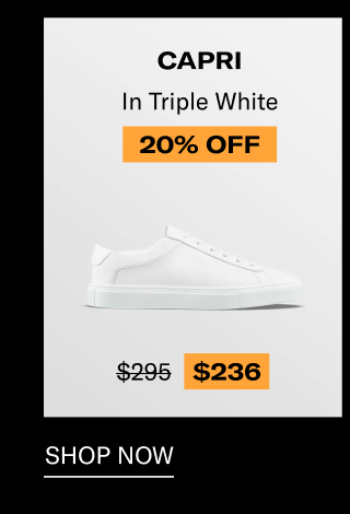 Capri in Triple White-20% off-Shop Now