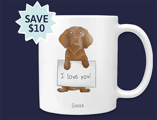 Ugly Pet Portrait Mug. Save $10