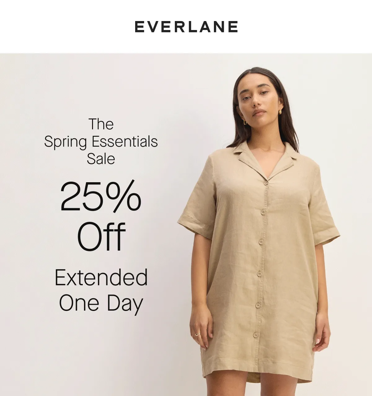 [Everlane][IMAGE]The Spring Essentials Sale 25% Off Extended One Day