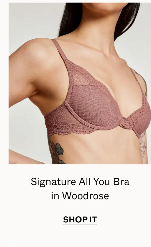 Signature All You Bra in Woodrose