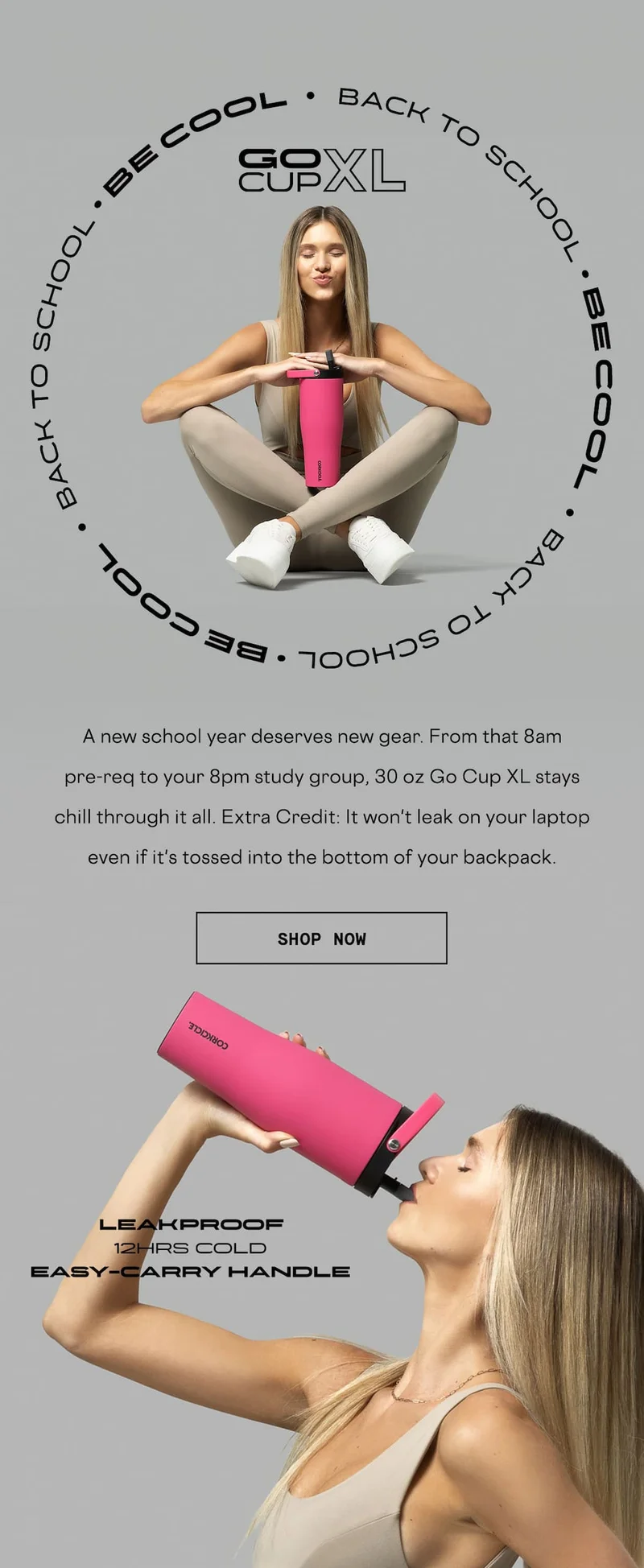 20% off the leakproof Go Cup XL