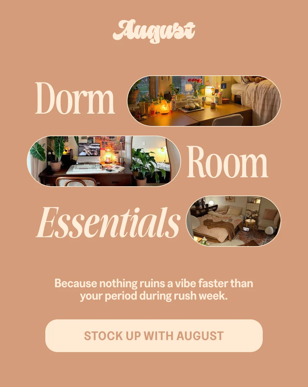 Dorm Room Essentials [STOCK UP WITH AUGUST]